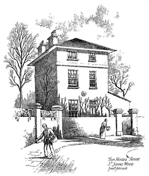 Framed Print : Thomas Hoods house, St Johns Wood, London, 1912. Artist: Frederick Adcock Framed Print : Thomas Hoods house, St Johns Wood, London, 1912. Artist: Frederick Adcock