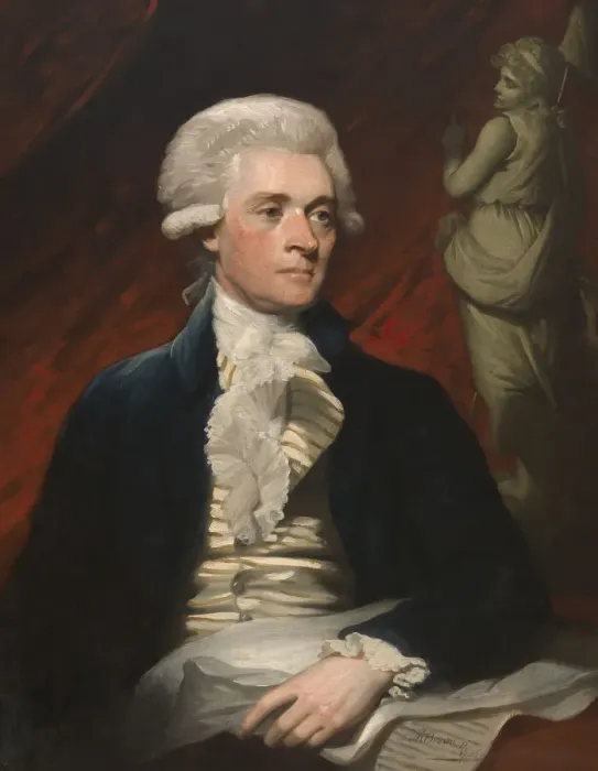 Framed Print : Thomas Jefferson, 1786. Creator: Mather Brown Framed Print : Thomas Jefferson, 1786. Creator: Mather Brown