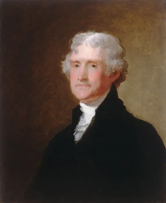 Framed Print : Thomas Jefferson, c. 1821. Creator: Gilbert Stuart Framed Print : Thomas Jefferson, c. 1821. Creator: Gilbert Stuart