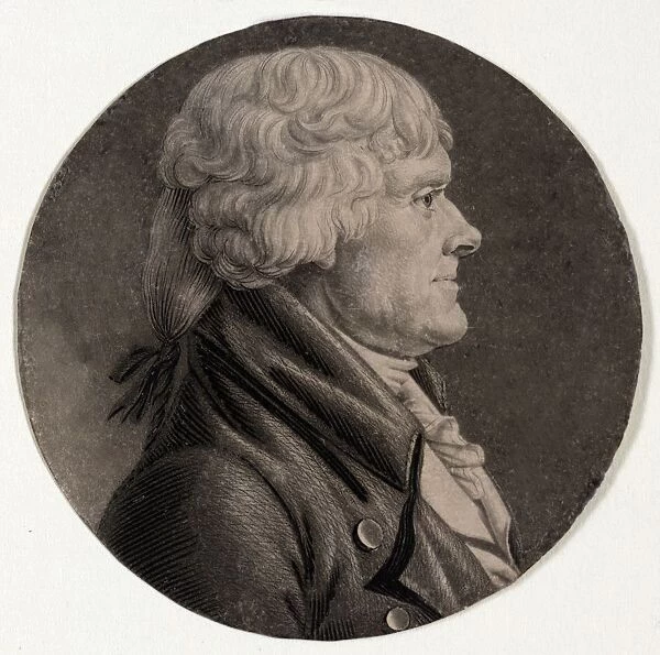 Thomas Jefferson, pub. 1806. Creator: Saint-Memin, Charles Balthazar Julien Fevret de