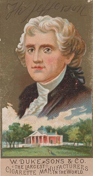 Thomas Jefferson, from the series Great Americans (N76) for Duke brand cigarettes, 1888