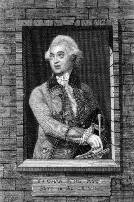 Framed Print : Thomas King as Puff in The Critic, 19th century Framed Print : Thomas King as Puff in The Critic, 19th century