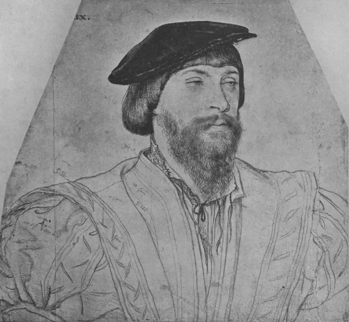 Framed Print : Thomas, Lord Vaux, c1533 (1945). Artist: Hans Holbein the Younger Framed Print : Thomas, Lord Vaux, c1533 (1945). Artist: Hans Holbein the Younger