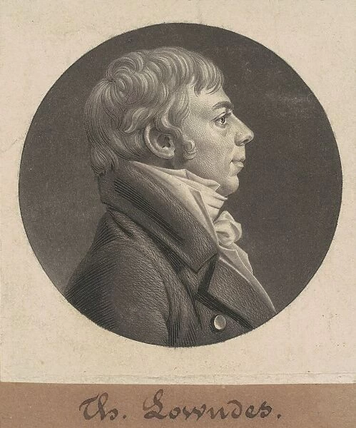Thomas Lowndes, 1805. Creator: Charles Balthazar Julien Fevret de Saint-Memin