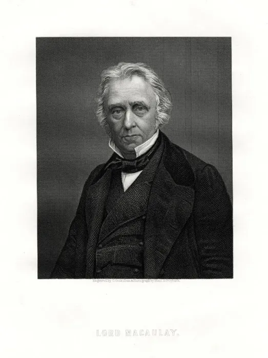 Framed Print : Thomas Macaulay, 1st Baron Macaulay, British poet, historian and politician, 19th century. Artist: C Cook Framed Print : Thomas Macaulay, 1st Baron Macaulay, British poet, historian and politician, 19th century. Artist: C Cook