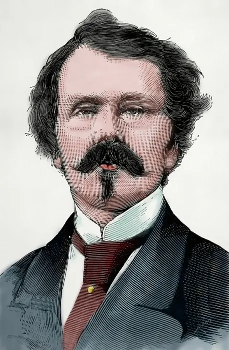 Framed Print : Thomas Mayne Reid (1818-1883), Scots-Irish American novelist, 1883. Creator: Rico Framed Print : Thomas Mayne Reid (1818-1883), Scots-Irish American novelist, 1883. Creator: Rico