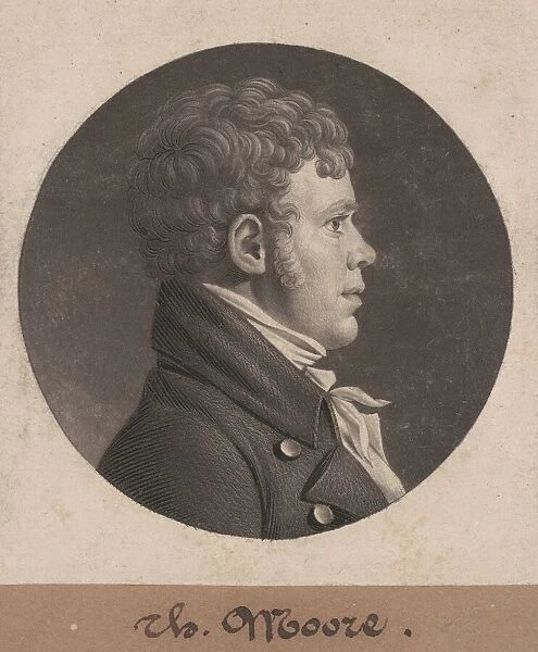 Thomas Moore, 1805. Creator: Charles Balthazar Julien Févret de Saint-Mémin
