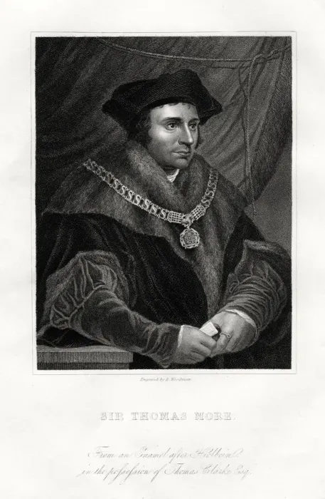 Framed Print : Thomas More, English statesman, scholar and saint, 19th century. Artist: Richard Woodman Framed Print : Thomas More, English statesman, scholar and saint, 19th century. Artist: Richard Woodman