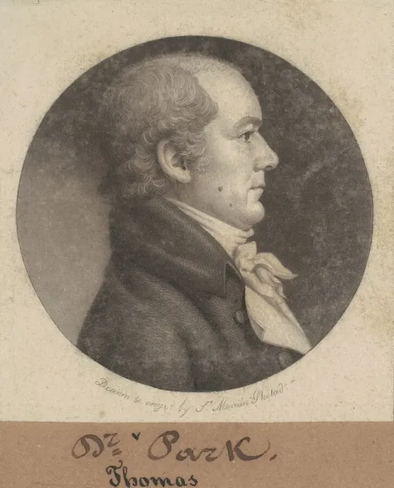 Framed Print : Thomas Parke, 1802. Creator: Charles Balthazar Julien Fevret de Saint-Memin Framed Print : Thomas Parke, 1802. Creator: Charles Balthazar Julien Fevret de Saint-Memin