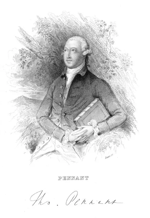 Framed Print : Thomas Pennant, 18th century British naturalist and traveller, c1840 Framed Print : Thomas Pennant, 18th century British naturalist and traveller, c1840