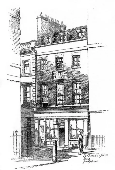 Framed Print : Thomas de Quinceys house, Soho, London, 1912. Artist: Frederick Adcock