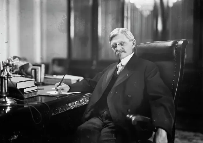 Framed Print : Thomas R. Marshall in office, 1913. Creator: Bain News Service Framed Print : Thomas R. Marshall in office, 1913. Creator: Bain News Service