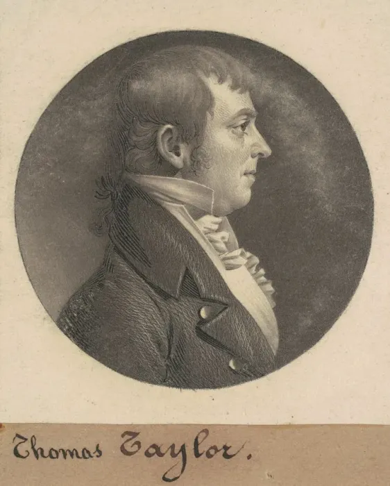 Framed Print : Thomas Taylor, 1808. Creator: Charles Balthazar Julien Fevret de Saint-Memin Framed Print : Thomas Taylor, 1808. Creator: Charles Balthazar Julien Fevret de Saint-Memin
