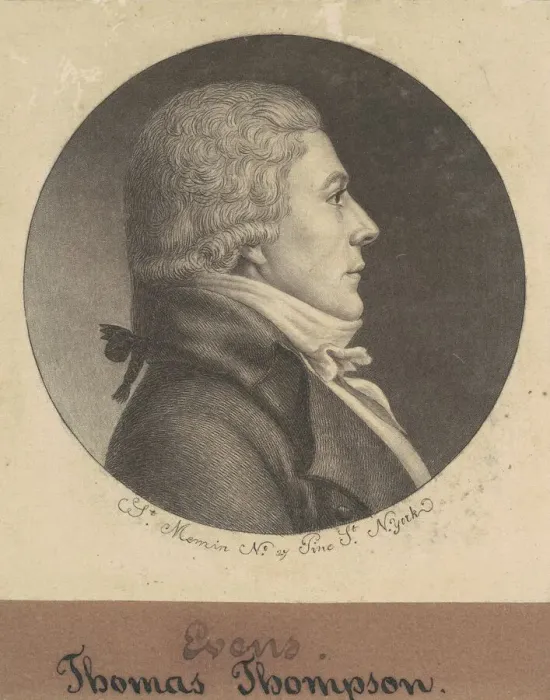 Framed Print : Thomas Thompson, 1797. Creator: Charles Balthazar Julien Fevret de Saint-Memin Framed Print : Thomas Thompson, 1797. Creator: Charles Balthazar Julien Fevret de Saint-Memin