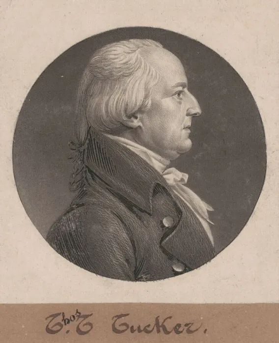 Framed Print : Thomas Tudor Tucker, 1805. Creator: Charles Balthazar Julien Fevret de Saint-Mé Framed Print : Thomas Tudor Tucker, 1805. Creator: Charles Balthazar Julien Fevret de Saint-Mé