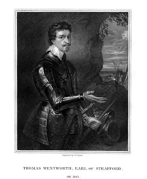Thomas Wentworth, 1st Earl of Strafford, English statesman, (1823). Artist: R Cooper