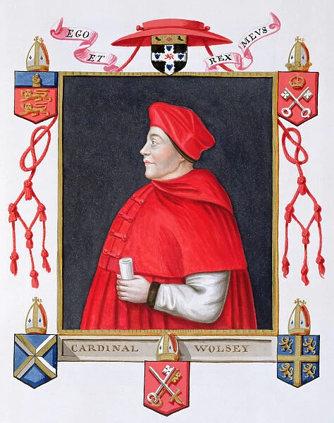 Thomas Wolsey, 16th century English cardinal and statesman, (1825). Artist: Sarah