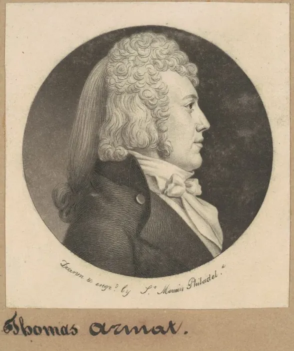 Framed Print : Thomas Wright Armat, 1799. Creator: Charles Balthazar Julien Fevret de Saint-Mé Framed Print : Thomas Wright Armat, 1799. Creator: Charles Balthazar Julien Fevret de Saint-Mé