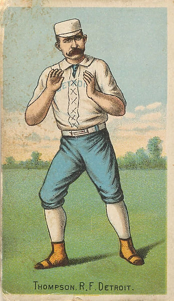 Thompson, Right Field, Detroit, from 'Gold Coin' Tobacco Issue, 1887