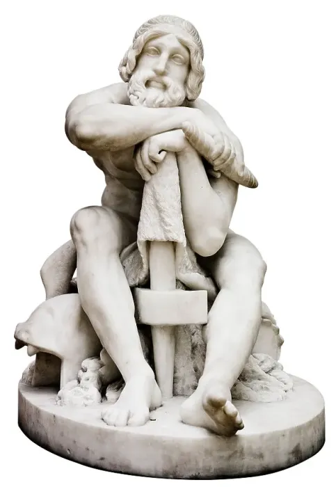 Framed Print : Thor Resting with his Hammer, c. 1828. Artist: Freund, Hermann Ernst (1786-1840) Framed Print : Thor Resting with his Hammer, c. 1828. Artist: Freund, Hermann Ernst (1786-1840)