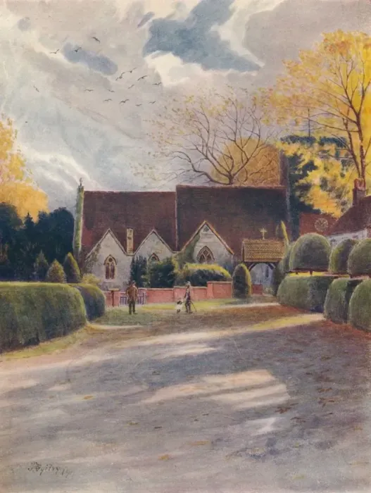 Framed Print : Thorpe Church, c1911, (1914). Artist: Jamess Ogilvy Framed Print : Thorpe Church, c1911, (1914). Artist: Jamess Ogilvy