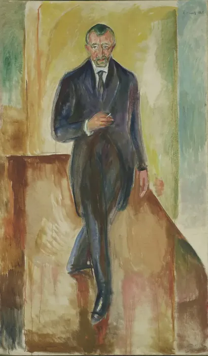 Framed Print : Thorvald Lochen, 1918. Creator: Edvard Munch Framed Print : Thorvald Lochen, 1918. Creator: Edvard Munch
