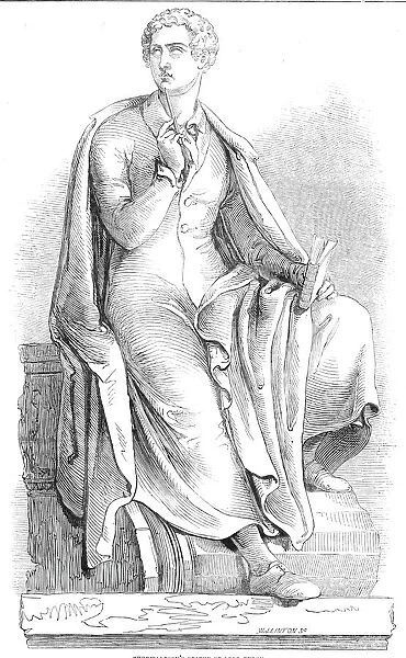 Thorwaldsens statue of Lord Byron, 1845. Creator: W. J. Linton
