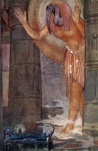 Thoth and the Chief Magician, 1925. Artist: Evelyn Paul