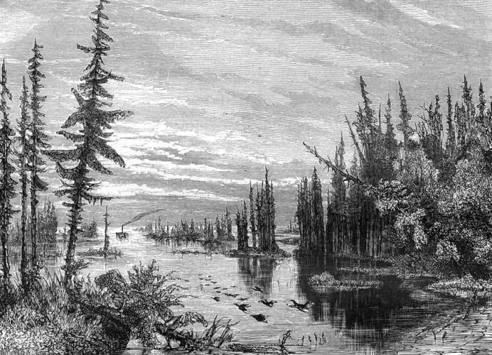 Framed Print : Thousand Islands region, Ontario, Canada, 19th century. Artist: Paul Huet Framed Print : Thousand Islands region, Ontario, Canada, 19th century. Artist: Paul Huet