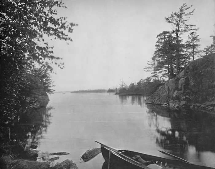 Framed Print : Among the Thousand Islands of the St. Lawrence, c1897. Creator: Unknown Framed Print : Among the Thousand Islands of the St. Lawrence, c1897. Creator: Unknown