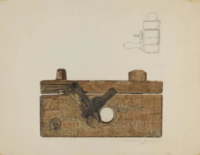 Framed Print : Thread Cutting Plane, 1937. Creator: Clarence Secor
