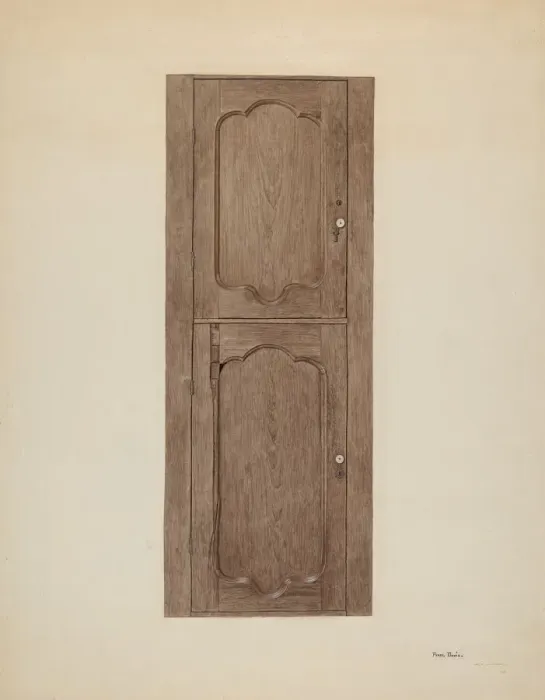 Framed Print : Three-cornered Safe, c. 1939. Creator: Pearl Davis Framed Print : Three-cornered Safe, c. 1939. Creator: Pearl Davis