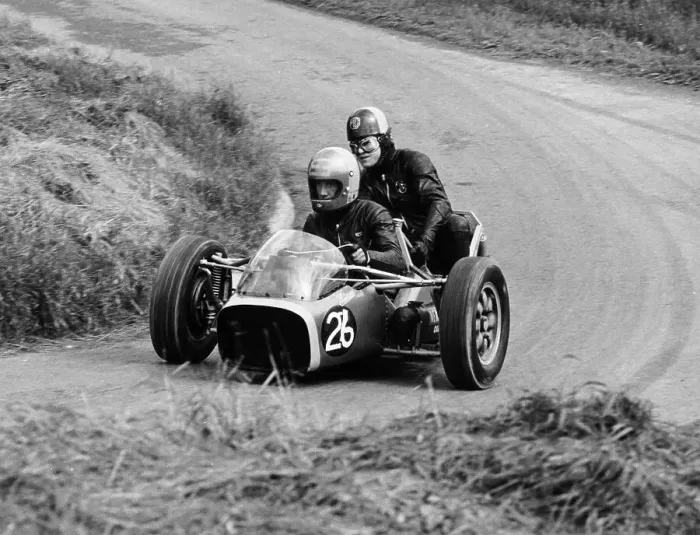 Framed Print : Three-wheeled racing vehicle