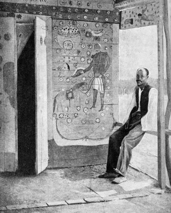 Framed Print : On the threshold of a voodoo temple, Haiti, 1922 Framed Print : On the threshold of a voodoo temple, Haiti, 1922
