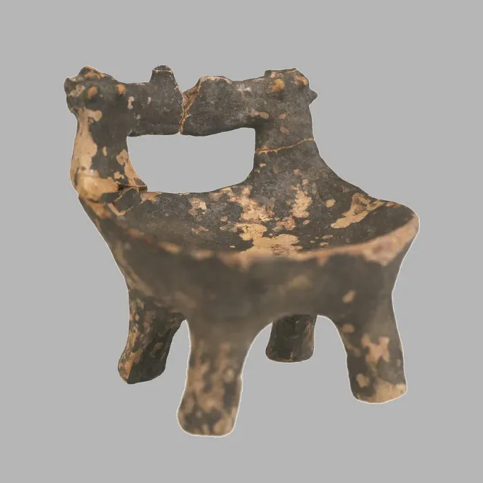 Framed Print : Throne Model, 3800-3400 BC. Artist: Prehistoric Russian Culture Framed Print : Throne Model, 3800-3400 BC. Artist: Prehistoric Russian Culture
