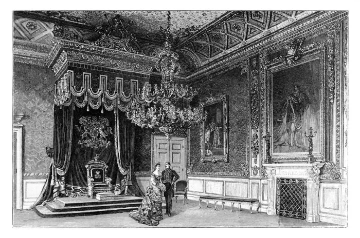 Framed Print : The Throne Room, St Jamess Palace, London, c1888 Framed Print : The Throne Room, St Jamess Palace, London, c1888