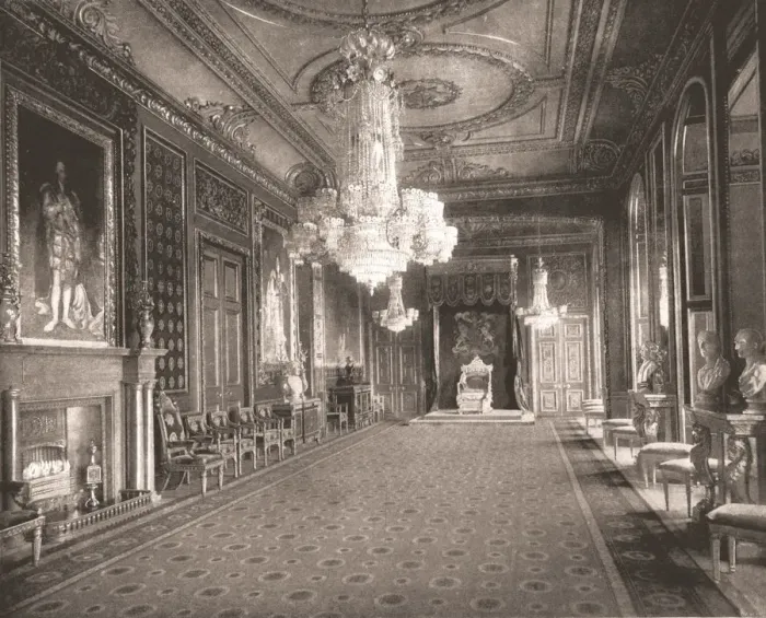 Framed Print : The Throne Room, Windsor Castle, Berkshire, 1894. Creator: Unknown