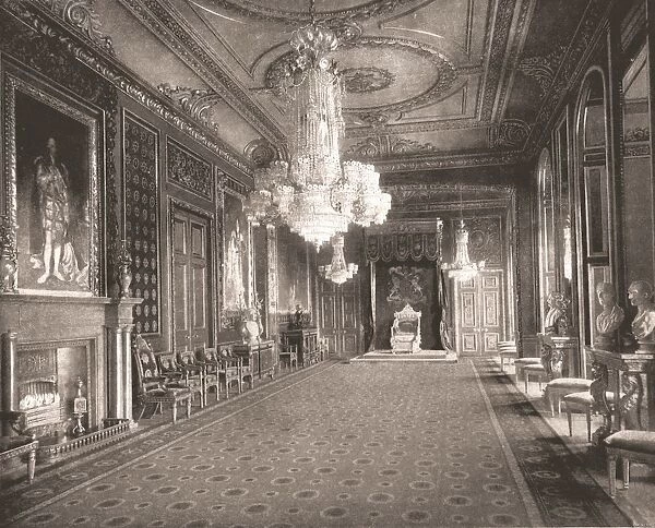 The Throne Room, Windsor Castle, Berkshire, 1894. Creator: Unknown