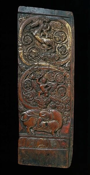 Throneback Panel, 14th century. Creator: Unknown