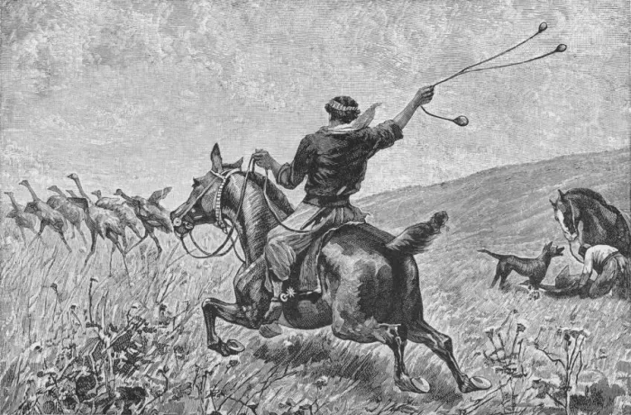 Framed Print : Throwing The Bolas, c1885, (1890). Artist: Robert Taylor Pritchett Framed Print : Throwing The Bolas, c1885, (1890). Artist: Robert Taylor Pritchett