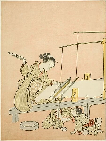 Throwing the Shuttle, c. 1766  /  67. Creator: Suzuki Harunobu