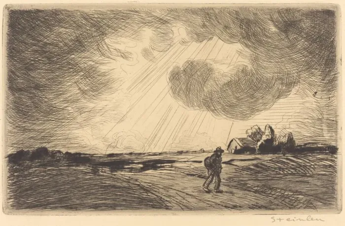 Framed Print : Thunder Storm (Temps d orage), late 19th-early 20th century Framed Print : Thunder Storm (Temps d orage), late 19th-early 20th century