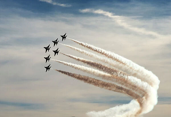 Thunderbirds, 76th Navy celebrations, Nellis AFB, Las Vegas, Nevada, USA, 2022. Creator: Ethel Davies