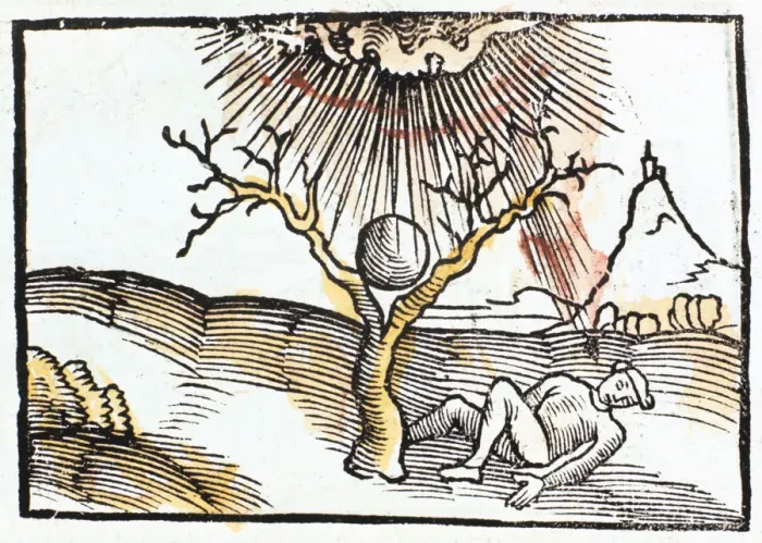 Framed Print : Thunderbolt or lightning, 1508 Framed Print : Thunderbolt or lightning, 1508