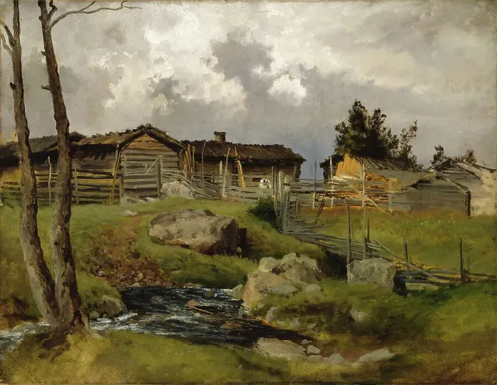 Framed Print : Before the Thunderstorm, 1870-1879. Creator: Hjalmar Munsterhjelm Framed Print : Before the Thunderstorm, 1870-1879. Creator: Hjalmar Munsterhjelm