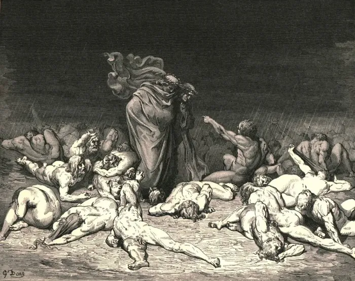 Framed Print : Thy city heap d with envy to the brim, c1890. Creator: Gustave Doré Framed Print : Thy city heap d with envy to the brim, c1890. Creator: Gustave Doré