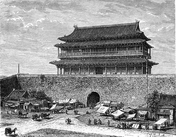 Tiananmen Gate, Peking, China, 19th century. Artist: C Laplante
