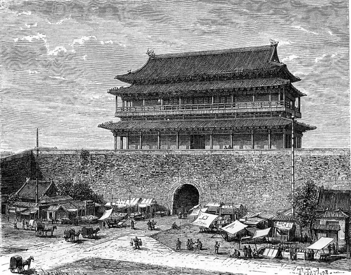 Framed Print : Tiananmen Gate, Peking, China, 19th century. Artist: C Laplante Framed Print : Tiananmen Gate, Peking, China, 19th century. Artist: C Laplante