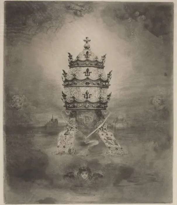 Framed Print : The Tiara, 1888. Creator: Felix Hilaire Buhot Framed Print : The Tiara, 1888. Creator: Felix Hilaire Buhot