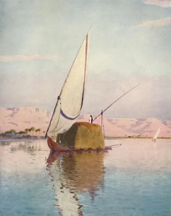Framed Print : A Tibbin Boat on the Nile, c1880, (1904). Artist: Robert George Talbot Kelly Framed Print : A Tibbin Boat on the Nile, c1880, (1904). Artist: Robert George Talbot Kelly